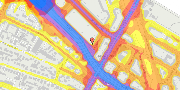 Trafikstøjkort på Ågade 116, 3. th, 2200 København N