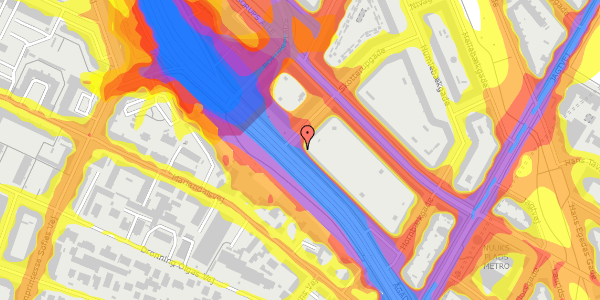 Trafikstøjkort på Ågade 134, st. tv, 2200 København N