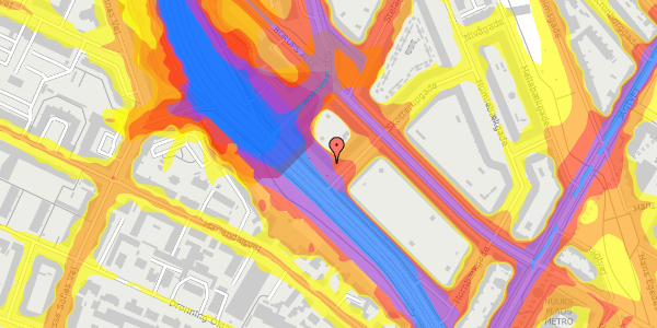 Trafikstøjkort på Ågade 136, 1. th, 2200 København N