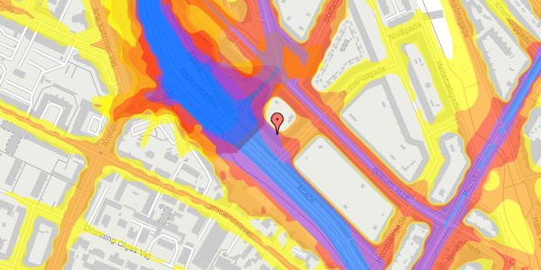 Trafikstøjkort på Ågade 138, 1. th, 2200 København N