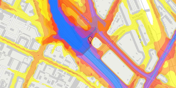 Trafikstøjkort på Ågade 144, st. th, 2200 København N