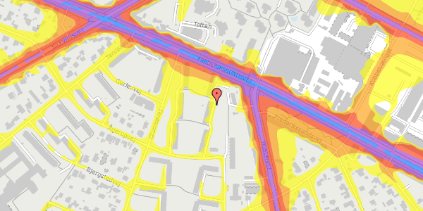 Trafikstøjkort på Ågerupvej 16, st. th, 2700 Brønshøj