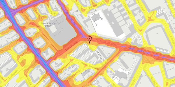 Trafikstøjkort på Ålandsgade 20, st. tv, 2300 København S