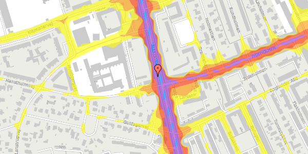 Trafikstøjkort på Ålekistevej 101, st. th, 2720 Vanløse