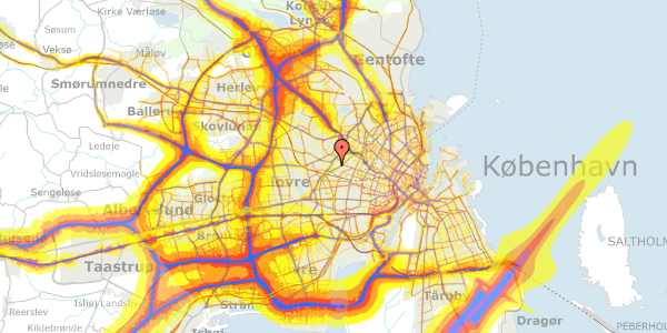 Trafikstøjkort på Åløkkevej 5, 2720 Vanløse