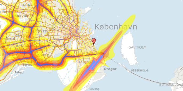 Trafikstøjkort på Hf. Formosa 28, 2300 København S