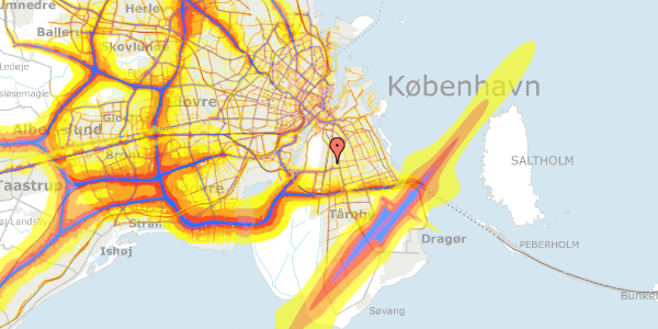 Trafikstøjkort på Jadegangen 143, 2300 København S