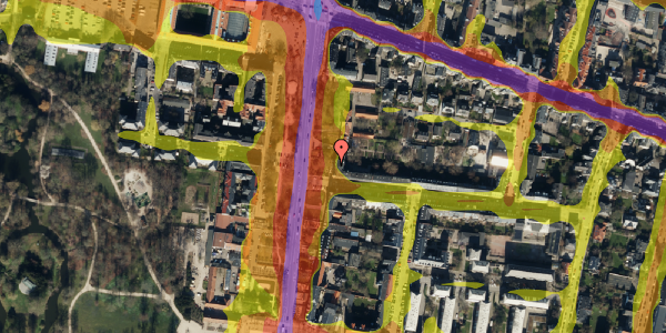 Trafikstøjkort på Allegade 18, st. , 2000 Frederiksberg