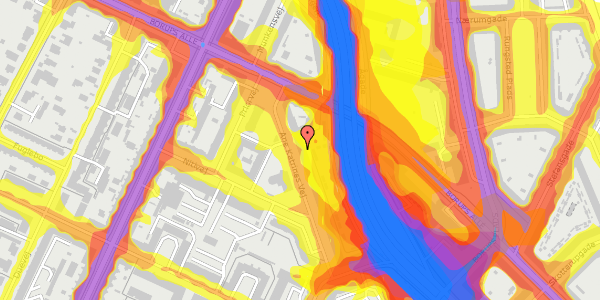 Trafikstøjkort på Ane Katrines Vej 26, st. th, 2000 Frederiksberg