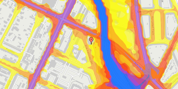 Trafikstøjkort på Ane Katrines Vej 30, st. , 2000 Frederiksberg