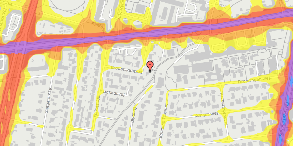 Trafikstøjkort på Broderskabsvej 15, 1. , 2000 Frederiksberg