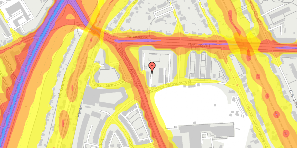 Trafikstøjkort på Christian Paulsens Vej 36, 4. 1, 2000 Frederiksberg