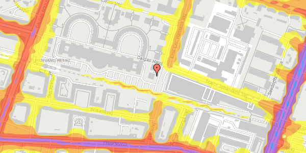 Trafikstøjkort på Dalgas Have 3, 4. mf, 2000 Frederiksberg