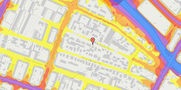 Trafikstøjkort på Dronning Olgas Vej 33, 1. , 2000 Frederiksberg