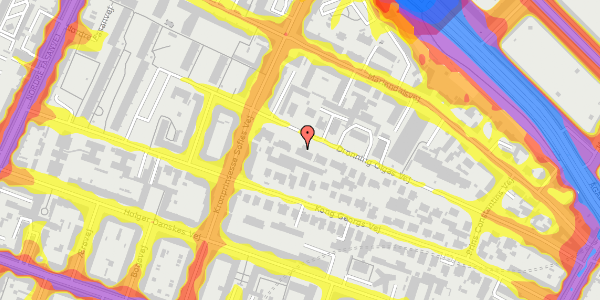 Trafikstøjkort på Dronning Olgas Vej 41, st. , 2000 Frederiksberg