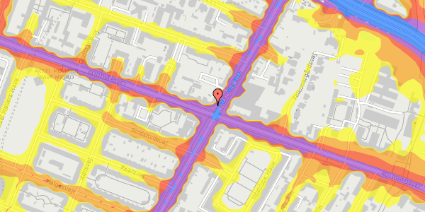 Trafikstøjkort på Falkoner Alle 57, st. , 2000 Frederiksberg