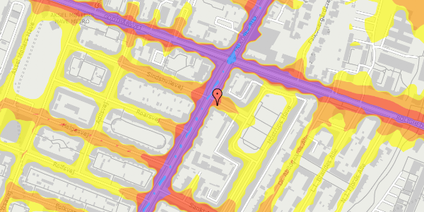 Trafikstøjkort på Falkoner Alle 72C, st. , 2000 Frederiksberg