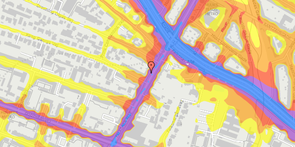 Trafikstøjkort på Falkoner Alle 77, st. , 2000 Frederiksberg