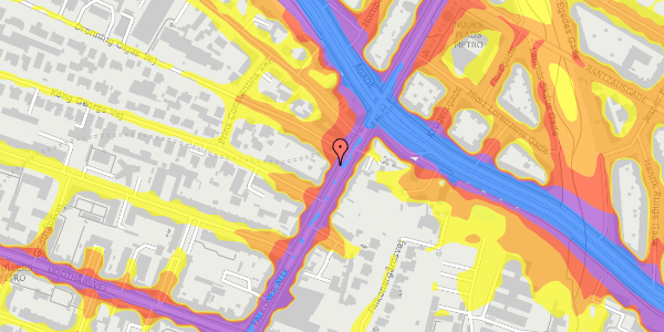 Trafikstøjkort på Falkoner Alle 79, st. , 2000 Frederiksberg