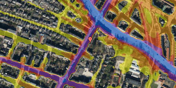 Trafikstøjkort på Falkoner Alle 106, st. th, 2000 Frederiksberg