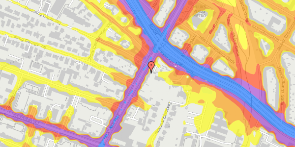 Trafikstøjkort på Falkoner Alle 110, st. mf, 2000 Frederiksberg