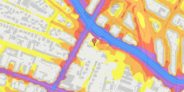 Trafikstøjkort på Falkoner Alle 114B, st. th, 2000 Frederiksberg