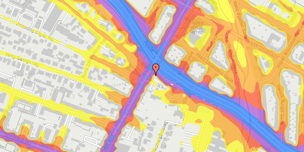 Trafikstøjkort på Falkoner Alle 120, st. 1, 2000 Frederiksberg