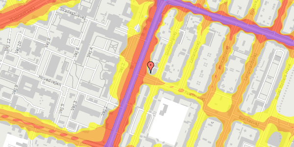 Trafikstøjkort på Falstersvej 12, 4. tv, 2000 Frederiksberg