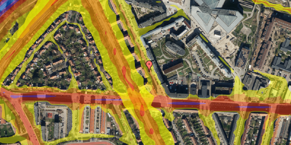 Trafikstøjkort på Flintholm Alle 5, 2. th, 2000 Frederiksberg