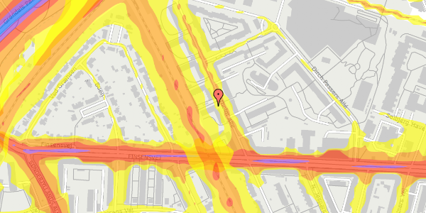 Trafikstøjkort på Flintholm Alle 9, 2. tv, 2000 Frederiksberg