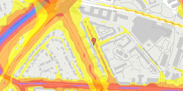 Trafikstøjkort på Flintholm Alle 29, 1. th, 2000 Frederiksberg