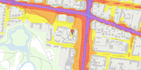 Trafikstøjkort på Frederiksberg Bredegade 1D, 1. , 2000 Frederiksberg