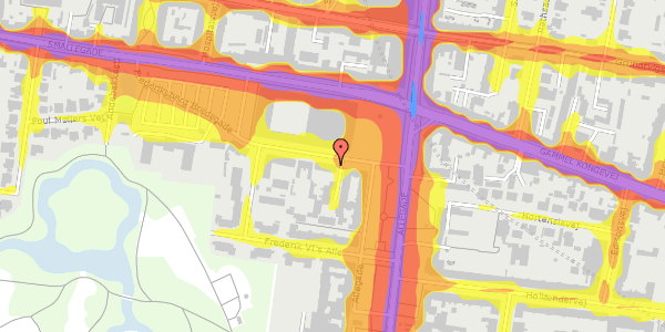 Trafikstøjkort på Frederiksberg Bredegade 3B, kl. , 2000 Frederiksberg