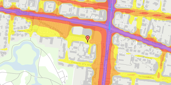 Trafikstøjkort på Frederiksberg Bredegade 3C, kl. , 2000 Frederiksberg