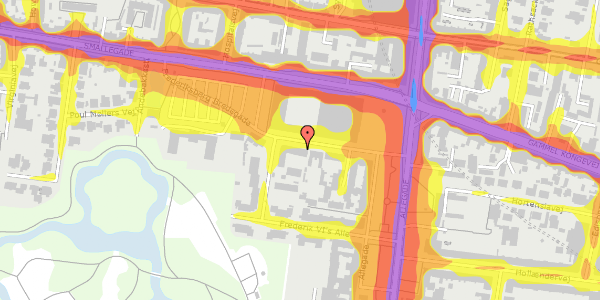 Trafikstøjkort på Frederiksberg Bredegade 7A, st. tv, 2000 Frederiksberg