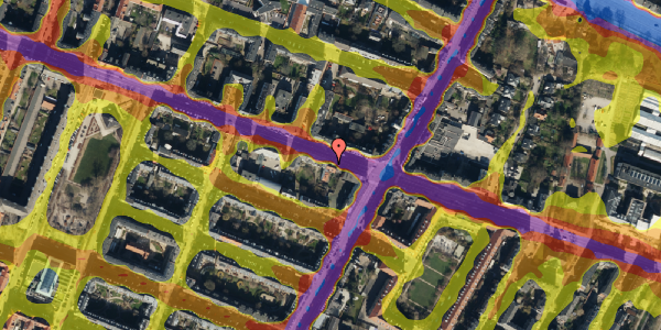 Trafikstøjkort på Godthåbsvej 7, kl. , 2000 Frederiksberg