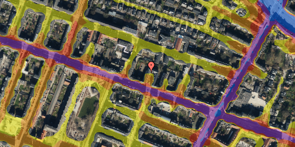 Trafikstøjkort på Godthåbsvej 20C, st. th, 2000 Frederiksberg