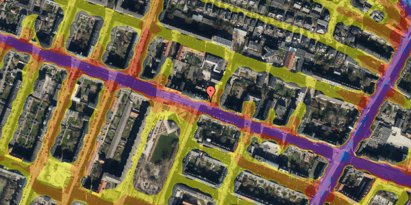 Trafikstøjkort på Godthåbsvej 26, st. 1, 2000 Frederiksberg