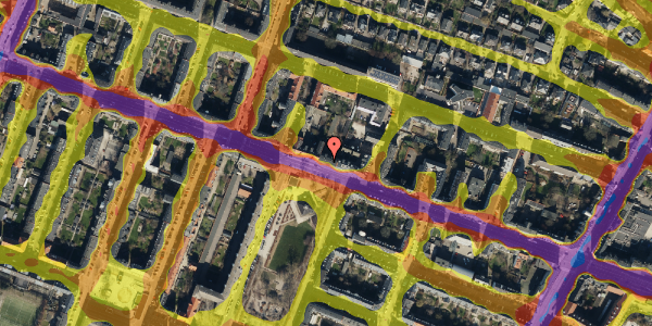 Trafikstøjkort på Godthåbsvej 30, st. mf, 2000 Frederiksberg