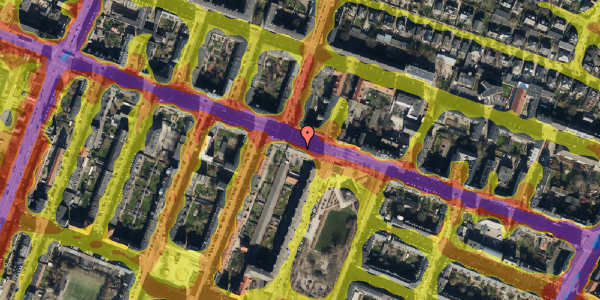 Trafikstøjkort på Godthåbsvej 39, st. th, 2000 Frederiksberg