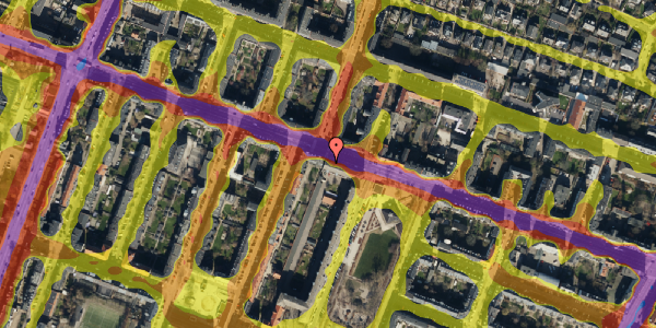 Trafikstøjkort på Godthåbsvej 41, st. th, 2000 Frederiksberg