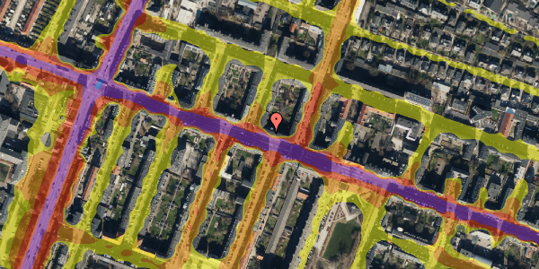 Trafikstøjkort på Godthåbsvej 46, st. 4, 2000 Frederiksberg