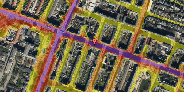 Trafikstøjkort på Godthåbsvej 57, st. th, 2000 Frederiksberg