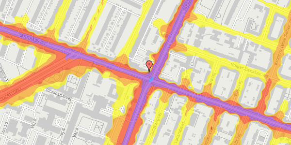 Trafikstøjkort på Godthåbsvej 70, st. , 2000 Frederiksberg