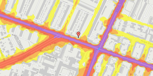 Trafikstøjkort på Godthåbsvej 82, st. , 2000 Frederiksberg