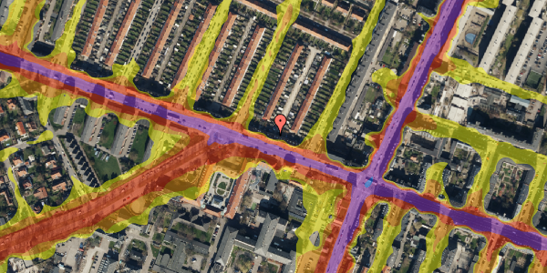 Trafikstøjkort på Godthåbsvej 86, st. 2, 2000 Frederiksberg