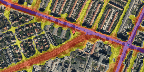 Trafikstøjkort på Godthåbsvej 89, st. th, 2000 Frederiksberg