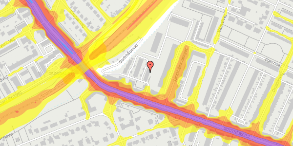 Trafikstøjkort på Godthåbsvej 160C, st. tv, 2000 Frederiksberg