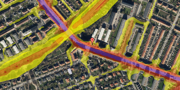 Trafikstøjkort på Godthåbsvej 174A, 4. mf, 2000 Frederiksberg