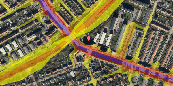 Trafikstøjkort på Godthåbsvej 176C, st. 4, 2000 Frederiksberg